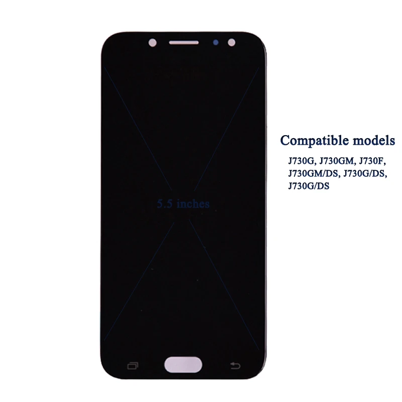 ЖК дисплей Super Amoled для Samsung Galaxy J7 Pro 2017 J730 J730F с сенсорным экраном и дигитайзером в