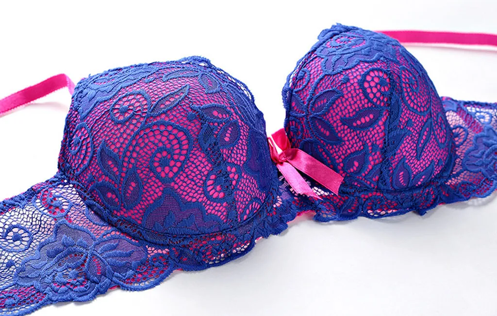 Сексуальный кружевной бюстгальтер для женщин, пуш-ап, нижнее белье, бюстгальтер без косточек, бюстгальтеры Soutien Gorge Femme размера плюс, бесшовные бюстгальтеры для женщин