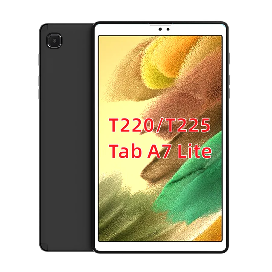 

black matte Skid-proof Soft TPU Silicone Case Cover for Samsung Galaxy Tab A7 Lite Cases 8.7" 2021 SM-T220/T225/T227 Cover