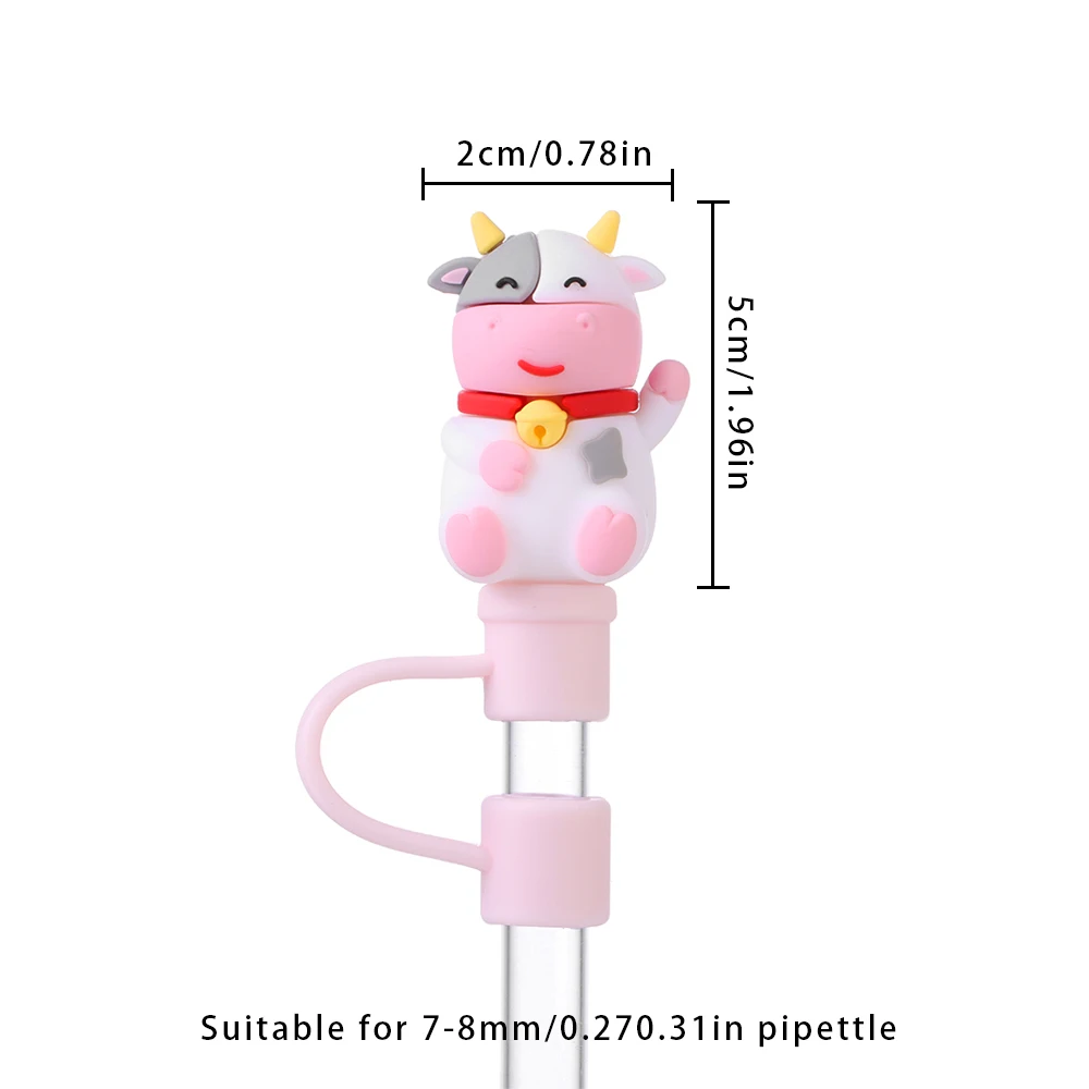 1PC Creative Reusable Silicone Straw Plug Splash Proof Drinking Dust Cap Dust-proof Tips Cover Cup Accessory Kitchen Tool | Дом и сад