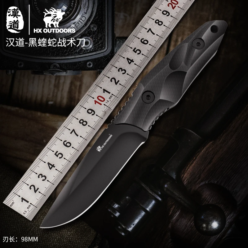 HX Outdoor 440C нож для выживания спасательные Прямые ножи кемпинга незаменимый