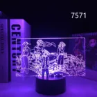 Светодиодный ночсветильник в стиле аниме Токио для детей, украшение для спальни, настольное украшение для манги, Токио, 3D лампа