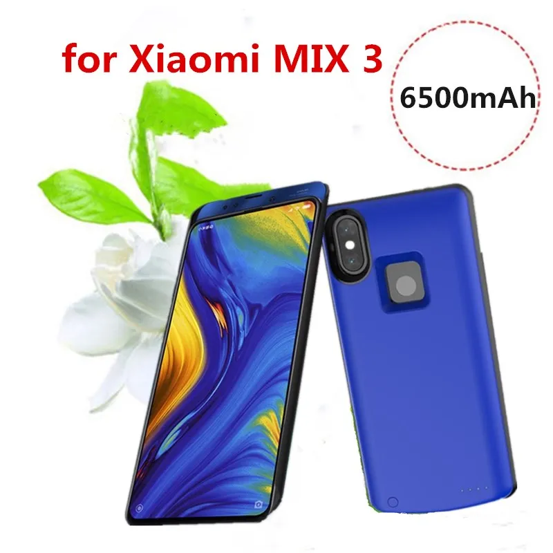 KQJYS 6500mAh Портативный чехол с зажимом на заднюю часть батареи, запасной Мобильный Внешний аккумулятор, чехол для быстрой зарядки Xiaomi MIX 3 power Bank Box