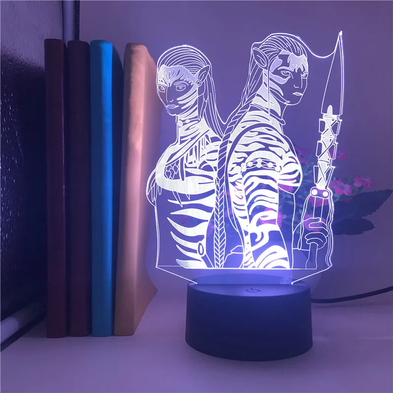 3d-лампа с управлением через приложение научная фантастика Аватар фильма детский