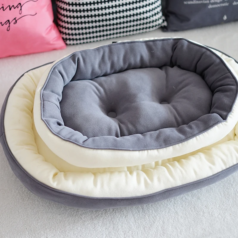Pet bad doghouse pad Two sided available Thickened Soft comfortable skin-friendly fabric Dog Warm Cushion in Autumn and Winter | Дом и сад