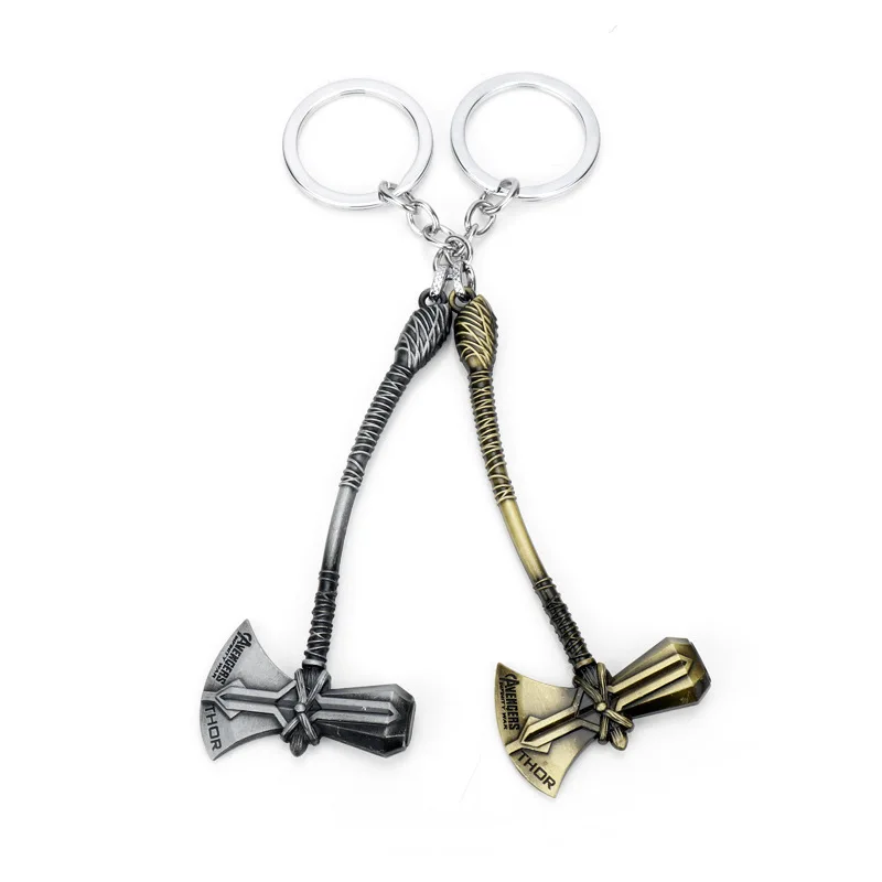 Брелок для ключей с изображением топора из нержавеющей стали |