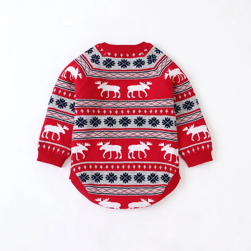 Детский брендовый свитер для маленьких девочек Рождественский мальчиков зимний