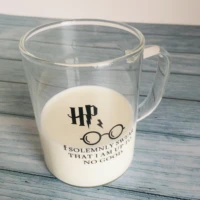 kids birthday glass milk cup high capacity cold beer mug good moring milk glass cup for friends