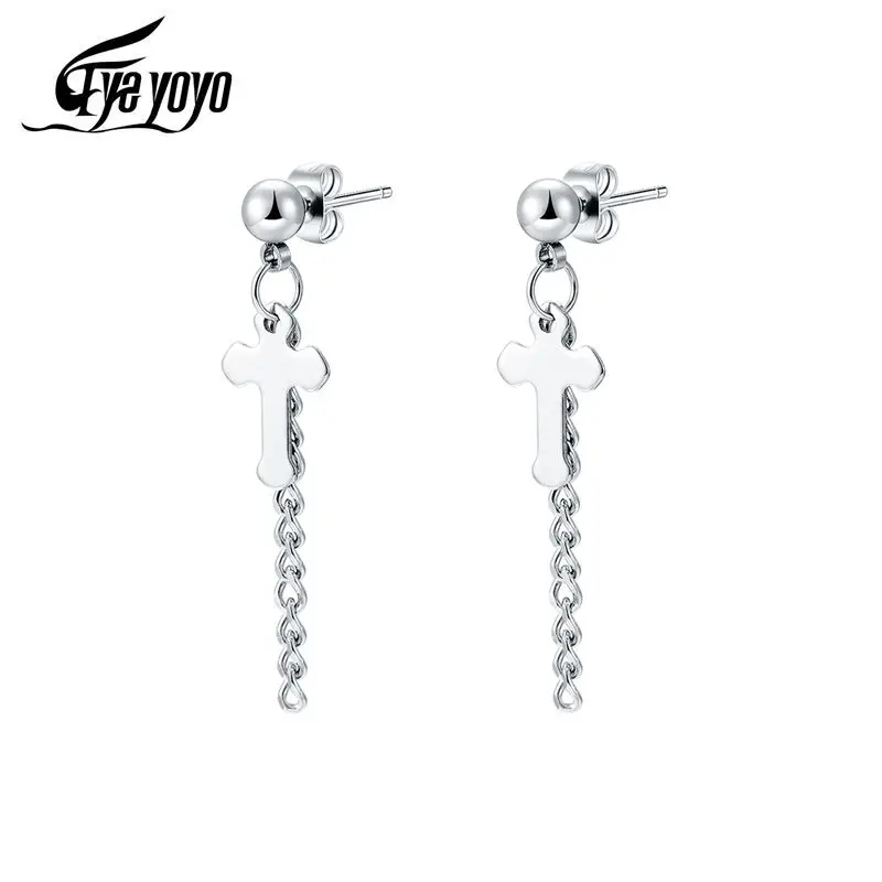 Женские богемные серьги EyeYoYo популярные с кисточками из нержавеющей стали 2019 |