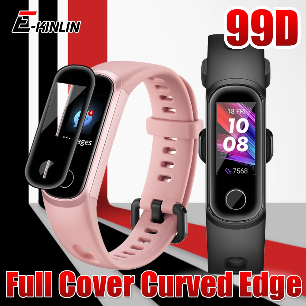 

Изогнутая Защитная пленка для экрана Huawei Honor Band 6 5i 99D (не закаленное стекло)