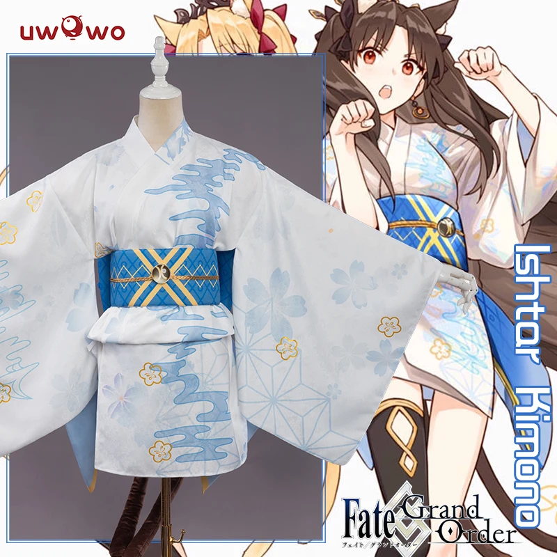 

【Only S.L.】UWOWO Anime Fate/Grand Order FGO Ishtar Women Kimono Cosplay Costume