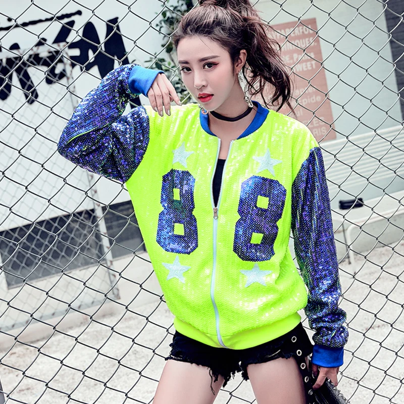 

2021 Jacket Coat 2021 Fashion Loose Real Shot For Women Sequins 3 Color Free Shipping