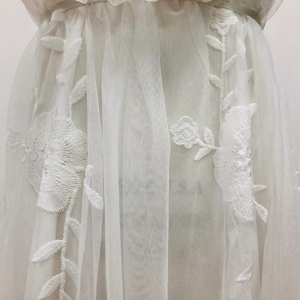 Женское платье на одно плечо JAYCOSIN белое с открытой спиной элегантное Кружевное