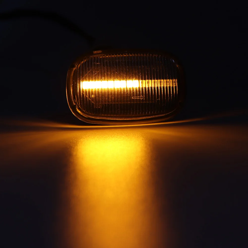 Светодиодный динамический указатели поворота Авто Боковой габаритный фонарь