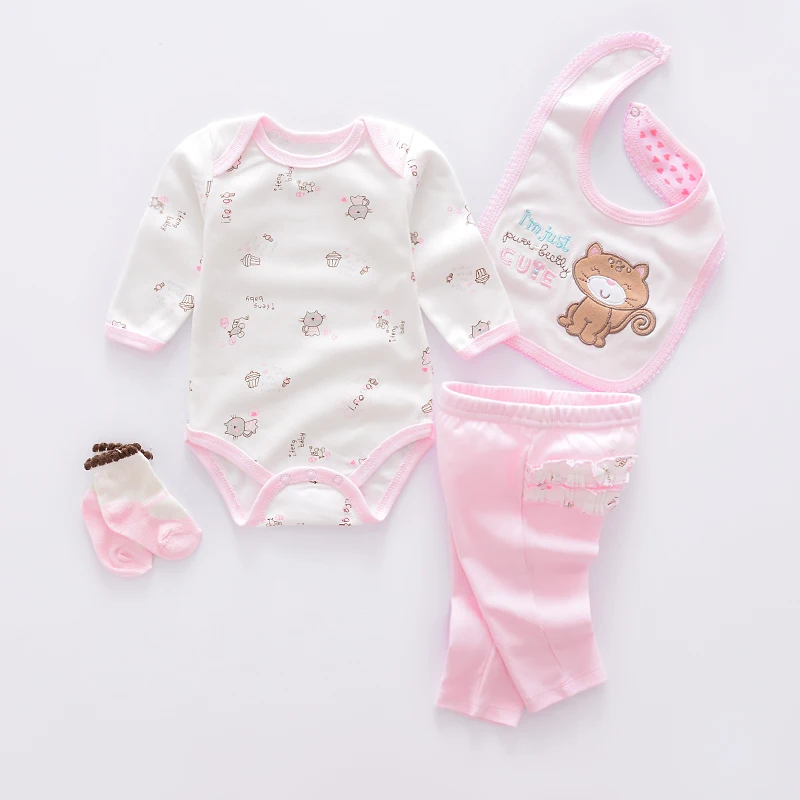 2021 модные комплекты одежды для малышей хлопковая одежда маленьких девочек Милая