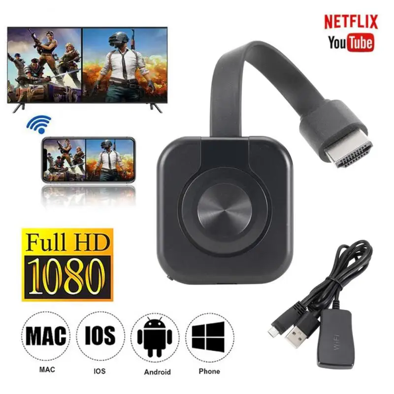 Miracast Android Dongle Mirascreen Wifi HDMI-совместимый Airplay TV Stick беспроводной дисплей приемник 1080P