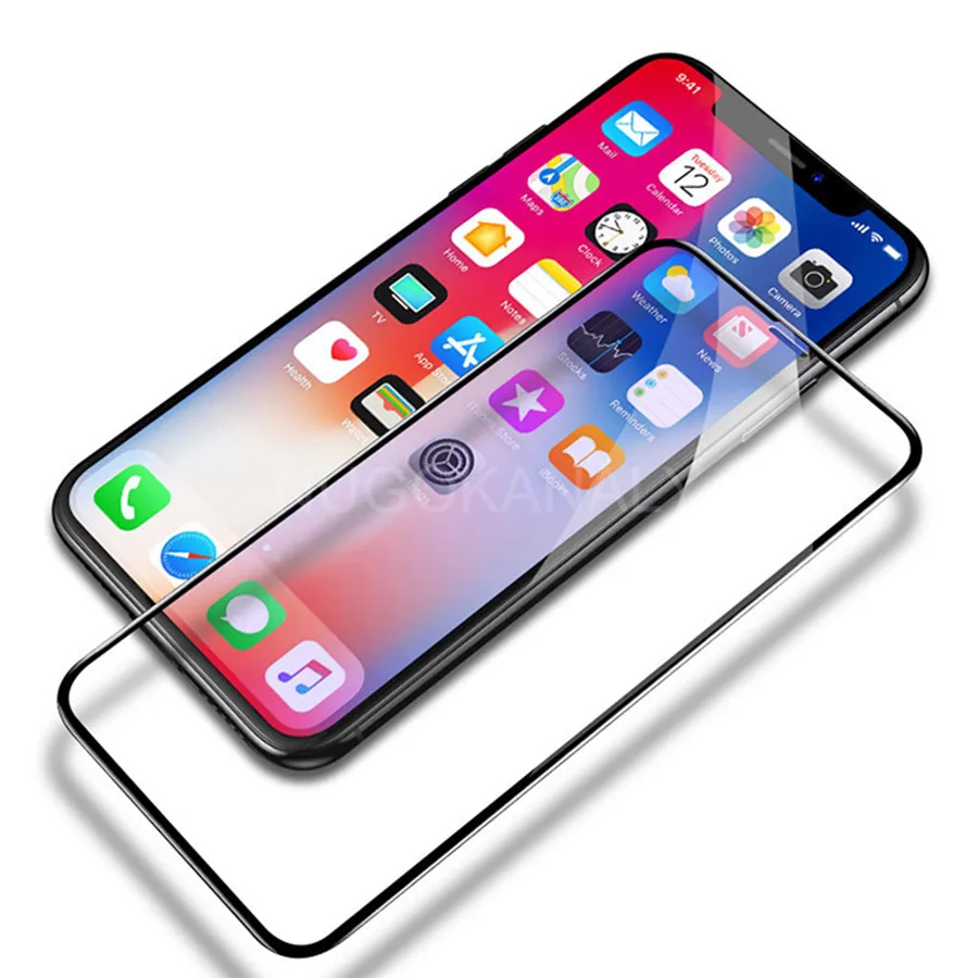 20D полное покрытие закаленное стекло для iPhone 11 Pro XS Max XR X 8 7 6 6s Plus защитная