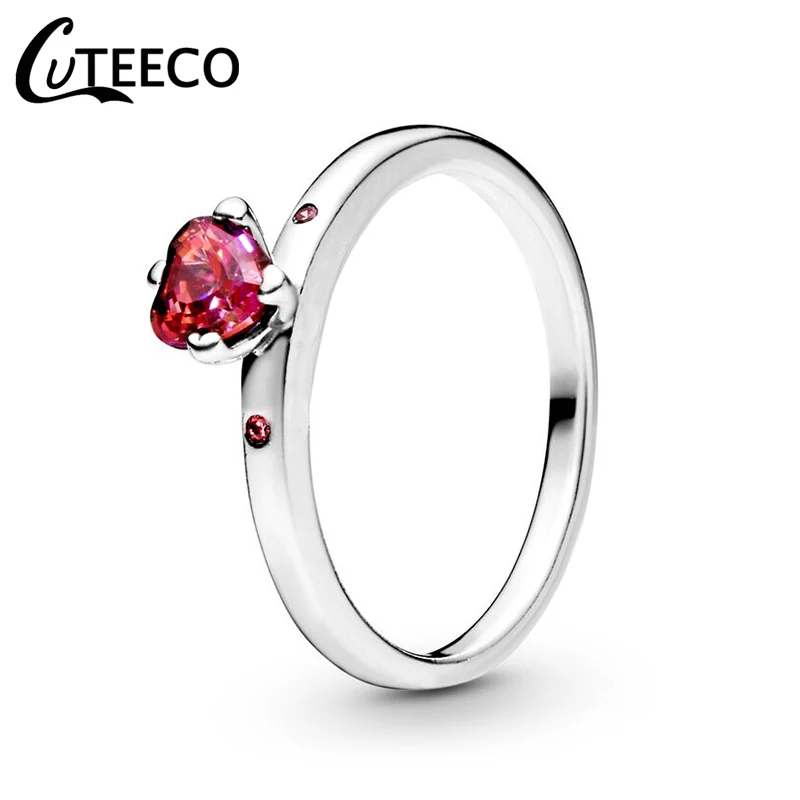 CUTEECO блестящее женское модное обручальное кольцо ювелирное изделие подарок на