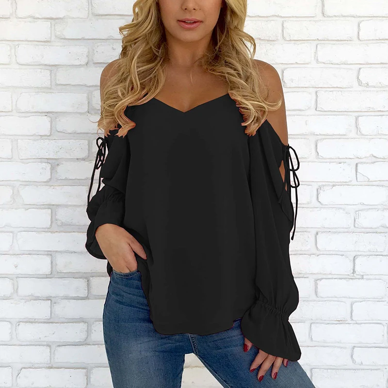 Новинка 2019 Брендовая женская рубашка летняя повседневная с расклешенными