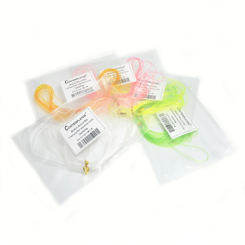 5 пакетов в упаковке растягивающиеся круглые ленты рубчик для вязания мушек