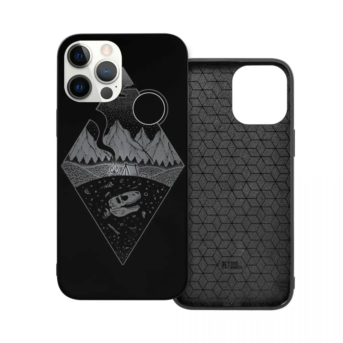 

Nightfall II PC Glass TPU Phone Case for iPhone 13 12 11 Xs Xr X Pro Max Mini 7 8 Se2 Plus 6 6S