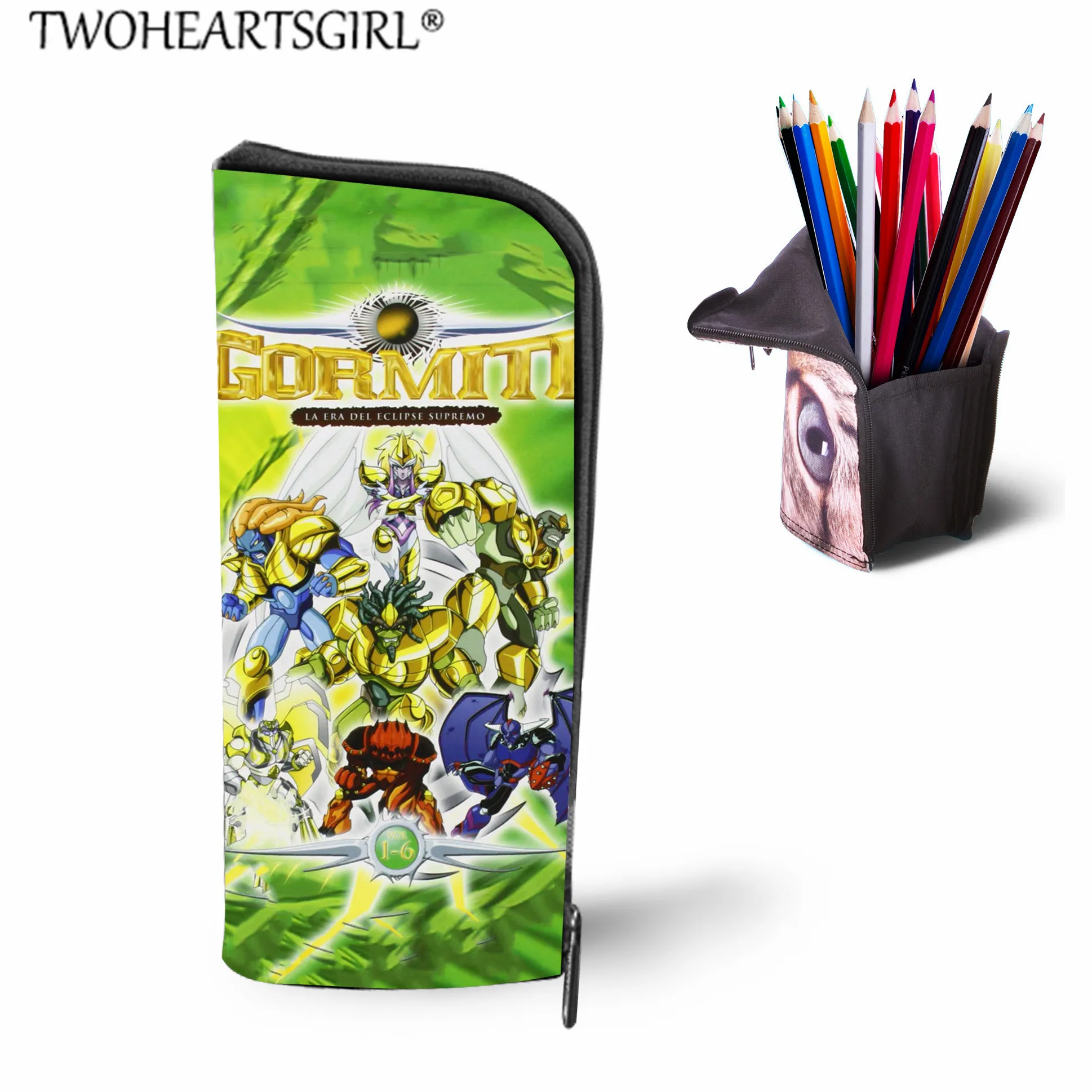 LH1185D Twoheartsgirl детские школьные сумки для мальчиков игры Gormiti школьные сумки для учеников начальной школы большой емкости рюкзак наборы для девочек мальчиков ранец - Цвет: LH1185D