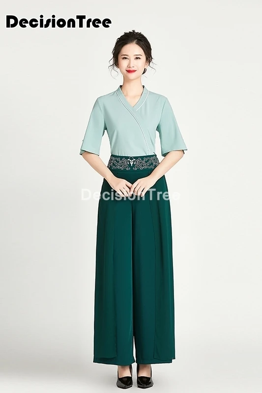 

2021 spa hotel beauty salon uniform workwear beauty salon workwear spa uniform women beautician workwear waiter work clothes