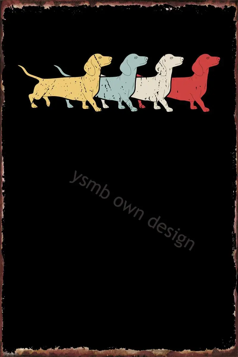 

Такса Ретро винтажный жестяной знак оловянные таблички Настенный декор Ретро винтажный металлический знак для художественного паба дома к...