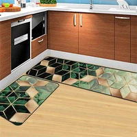 kitchen carpet living room decoration non slip area floor mat rugs for bedroom home accessories for bedroom green geometric rug
