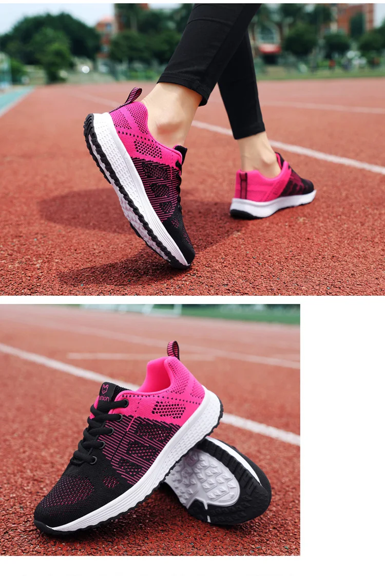 

Spring and autumn 2020 new flying mesh women's shoes casual shoes flat bottomed shoes AG27