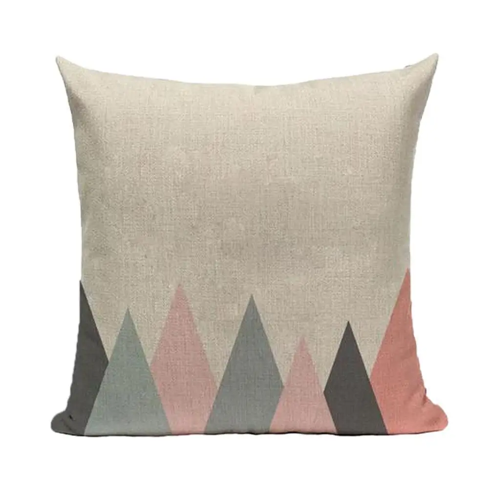 

Abstract Artistic Conception Painting One-sided Linen Geometric Pattern Pillowcase 45*45cm Home Decoration Accessories Cushion