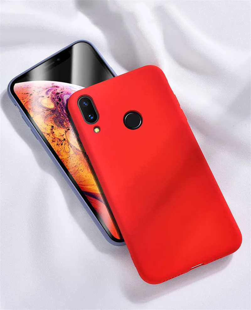 Тонкий мягкий чехол для huawei P Smart чехол мягкий тонкий полный чехол для huawei P Smart Z Plus жидкий силиконовый чехол