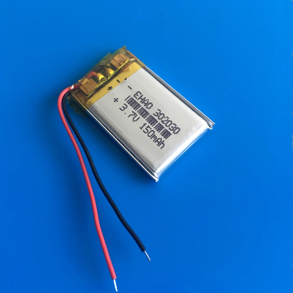 3,7 в 150 мАч 302030 032030 литиево-полимерный lipo аккумуляторная батарея для MP3 gps bluetooth динамик bluetooth гарнитура камера