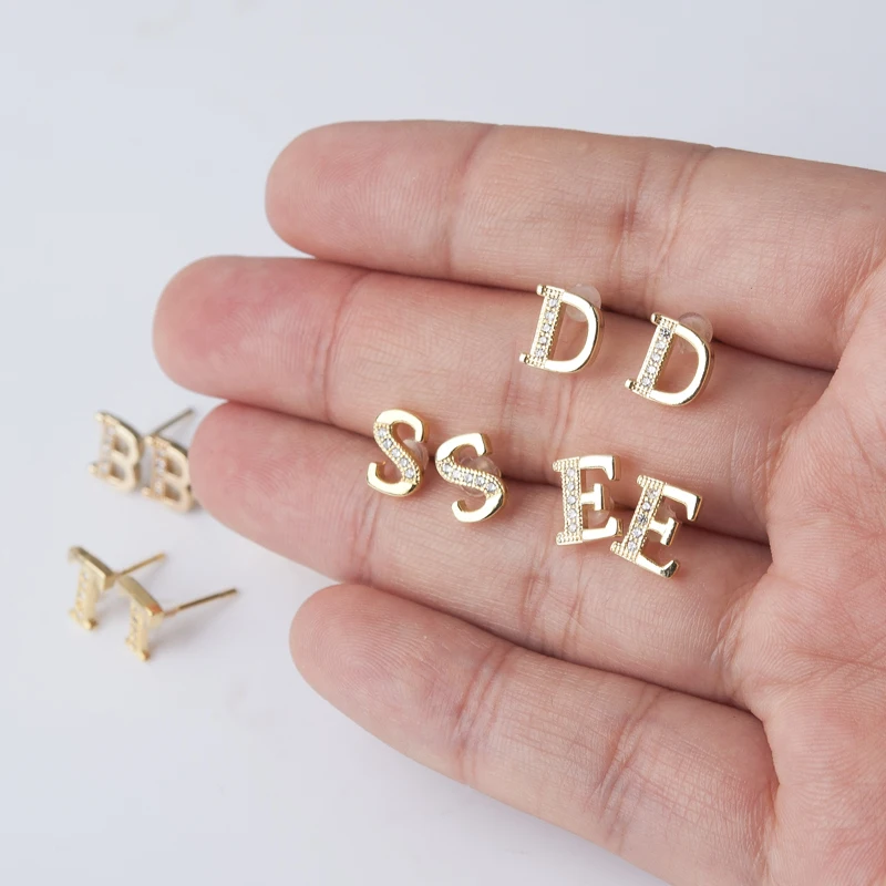 DoreenBeads новые модные ювелирные изделия 26 букв алфавита мозаика золотого цвета