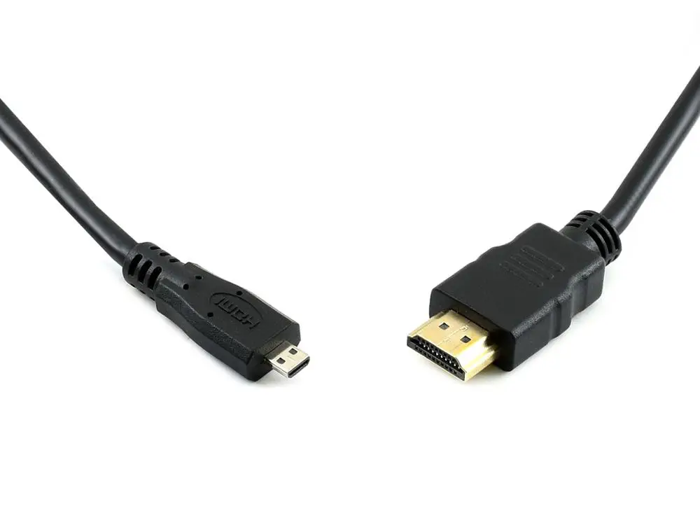 Кабель Waveshare HDMI-Micro HDMI передача видео высокой четкости подходит для Raspberry Pi 4B |