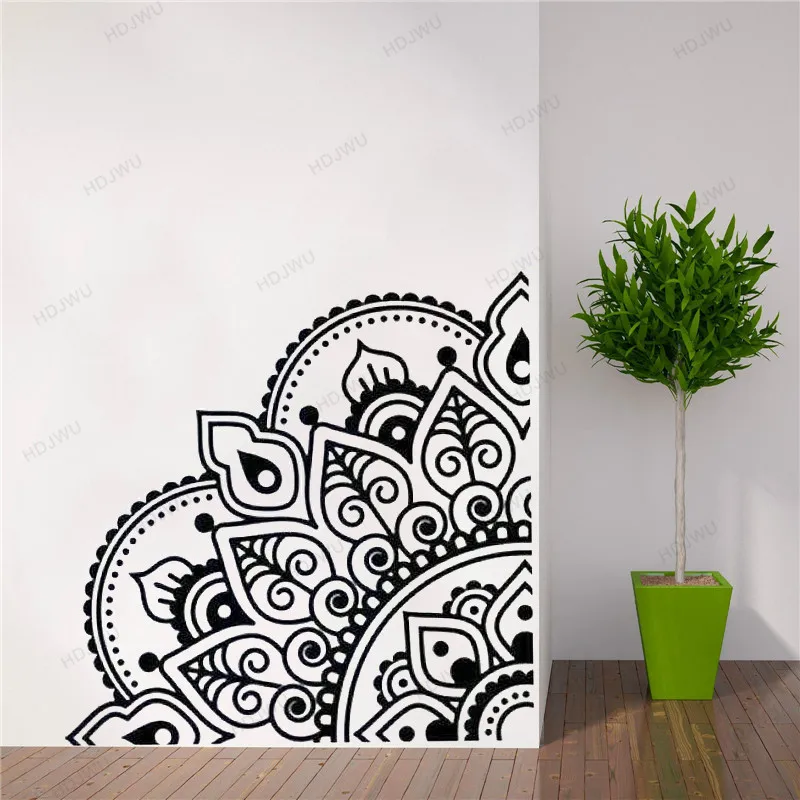 Угловая четверть Мандала обои индийская буддийская комната для йоги гостиная