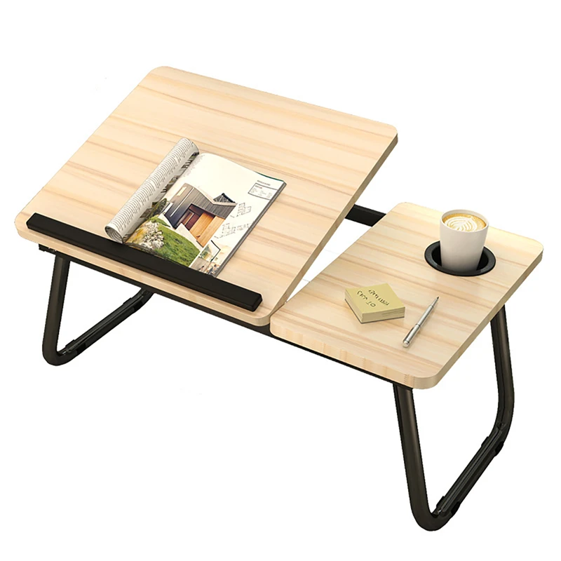 Online Tavolo Per Laptop Pieghevole Regolabile Per Divano Letto Vassoio Per Notebook Portatile Tablet Per Tablet Supporto Per Computer Tavolo Di Sollevamento Pigro Con Portabicchieri