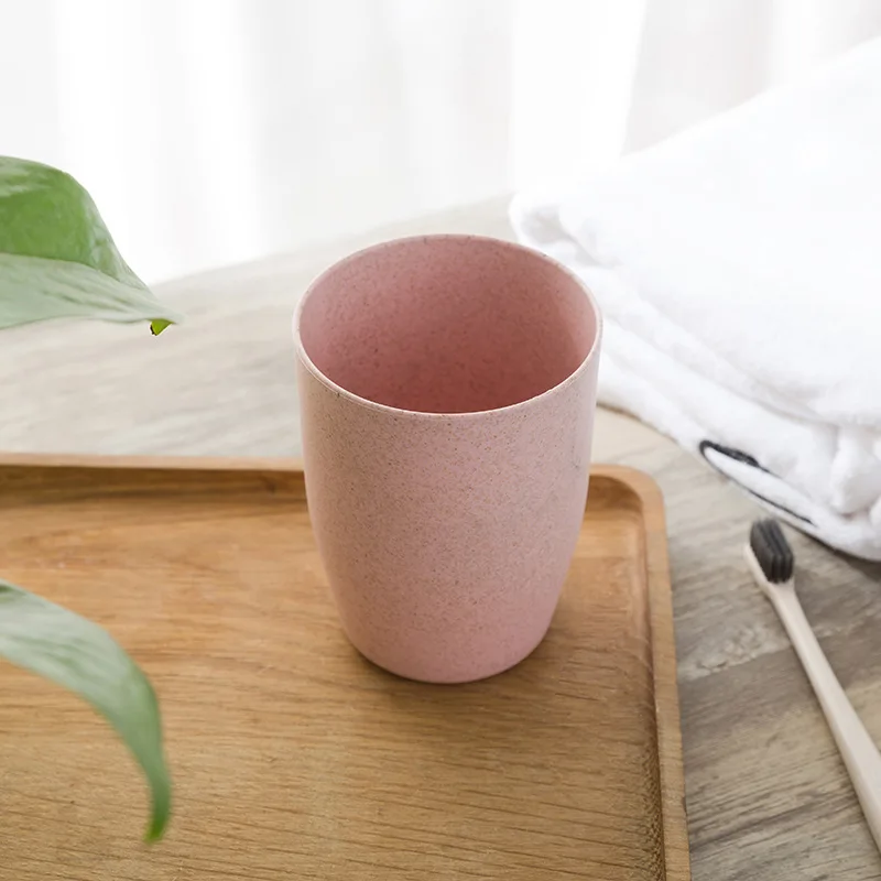 Экологичные пшеничные соломенные стаканы для ванной комнаты креативная зубная