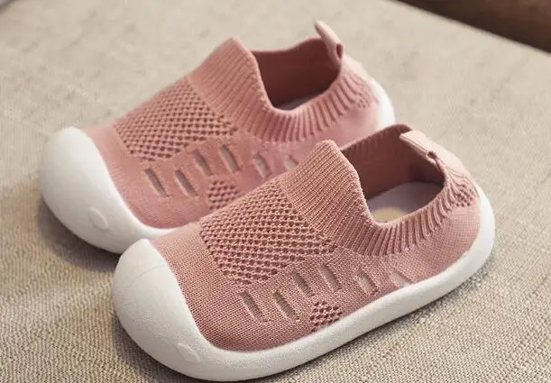 Pink 668 Весенняя обувь для малышей; Повседневная сетчатая обувь для мальчиков и девочек; Удобная нескользящая обувь с мягкой подошвой для малышей; обувь для первых шагов; - Цвет: Pink 668