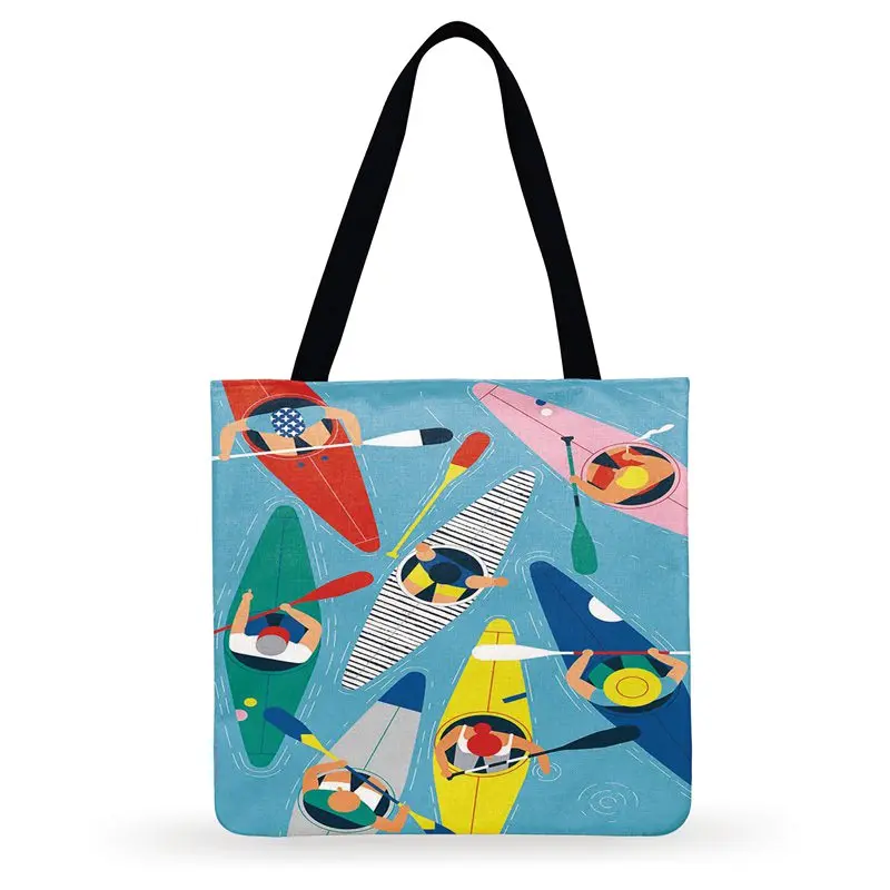 Уличная пляжная сумка-тоут с надписью Love Summer Fun принтом для женщин повседневная