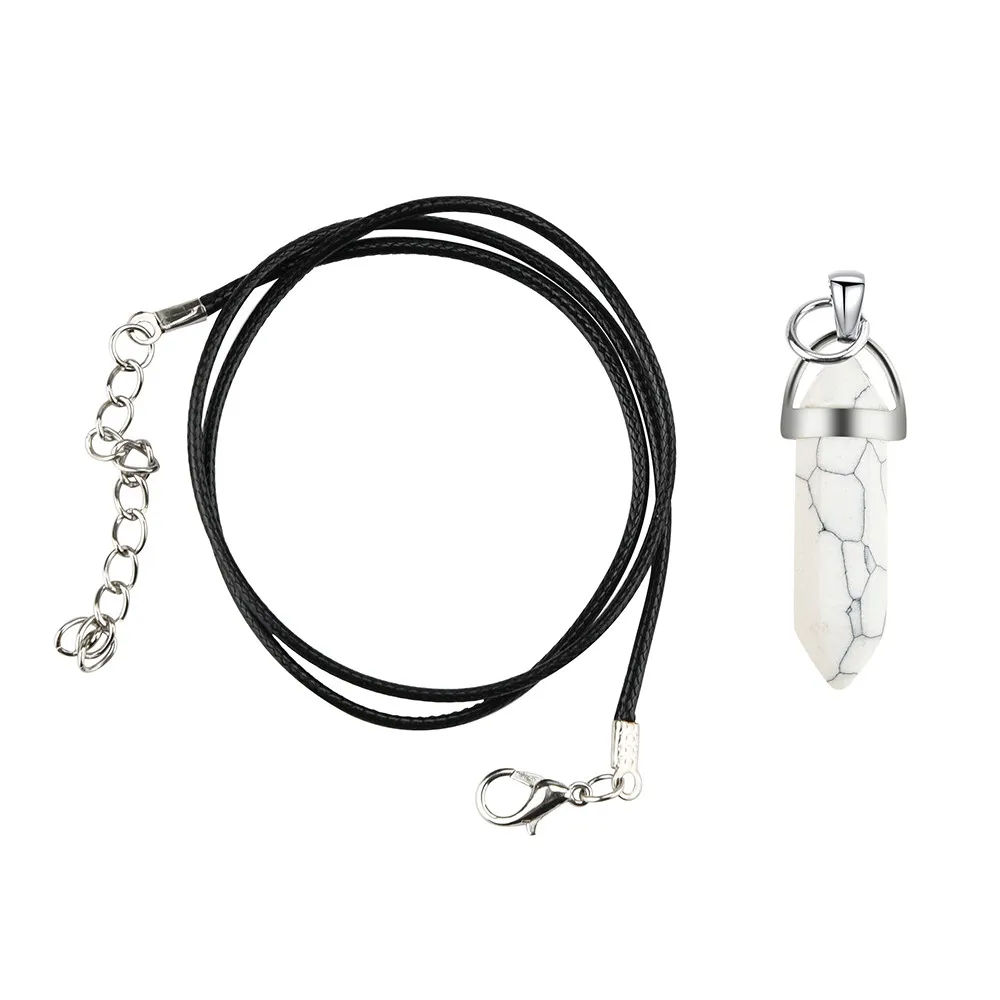 Длинная цепочка ожерелье модное ювелирное изделие натуральный кварцевый