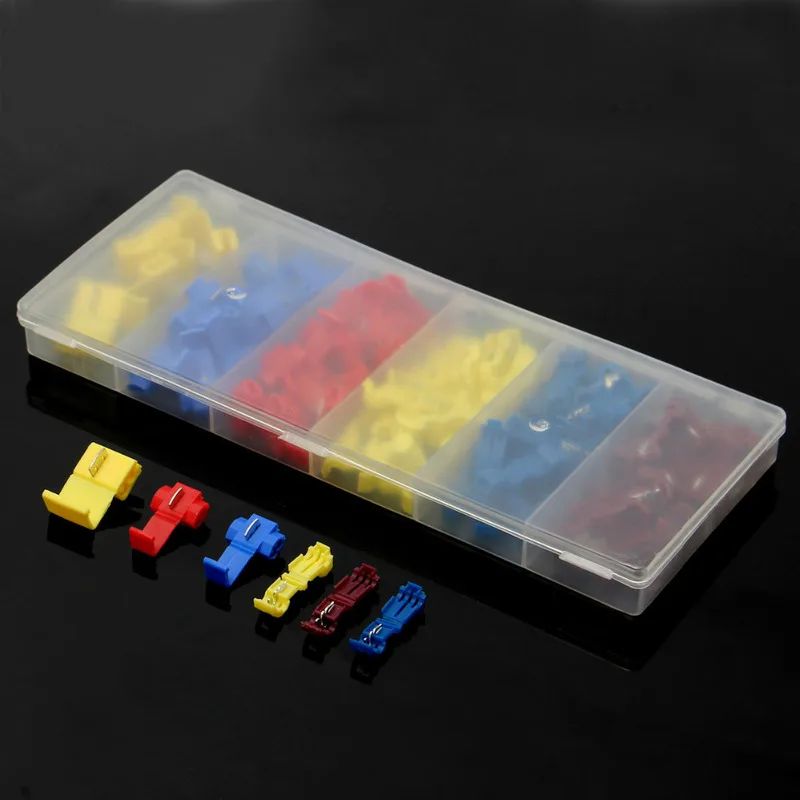 96 шт. желтый красные синие обжимных разъёмов коннекторов для электрических