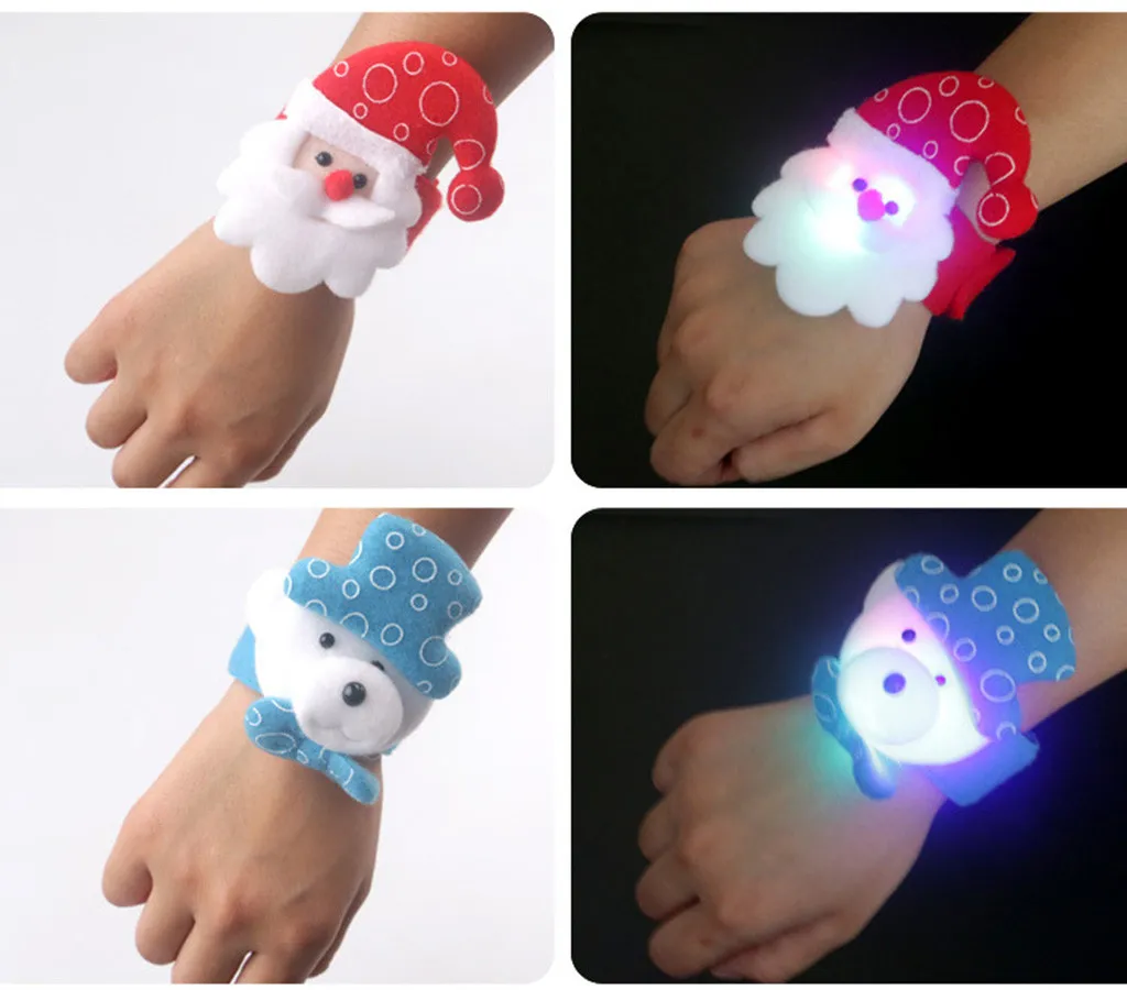 Рождественский браслет детский мягкий круглый подарок на запястье игрушки для