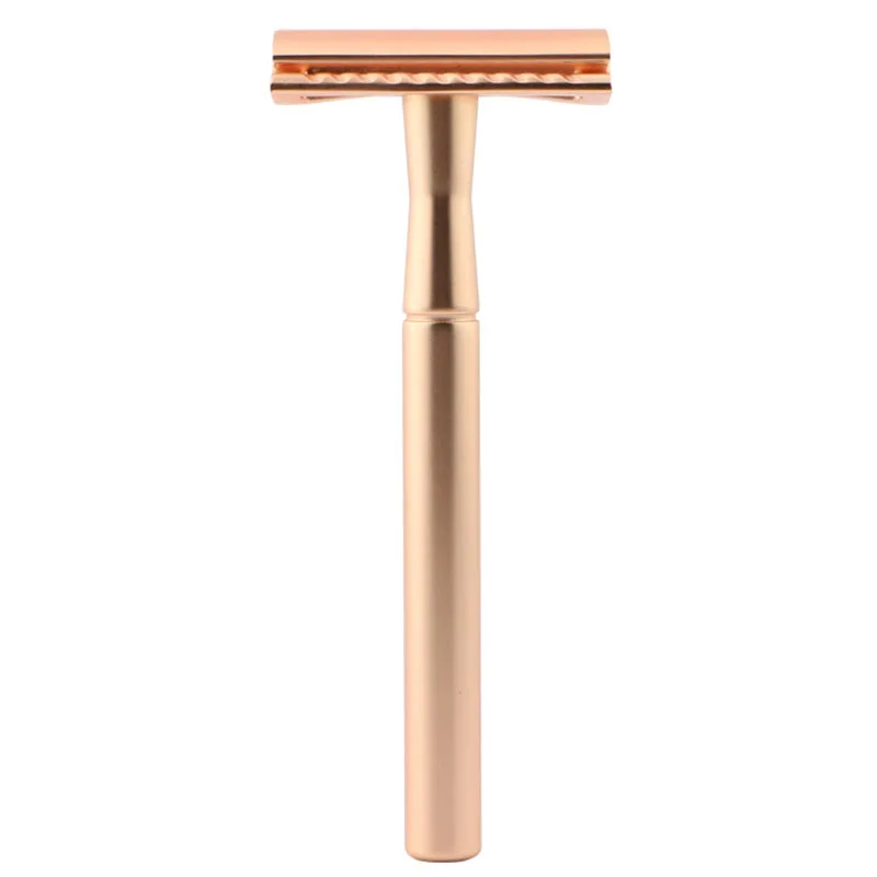 

Золотая бритва, Классическая Безопасная бритва с двойным краем для мужчин и женщин, удаление волос, 5 лезвий