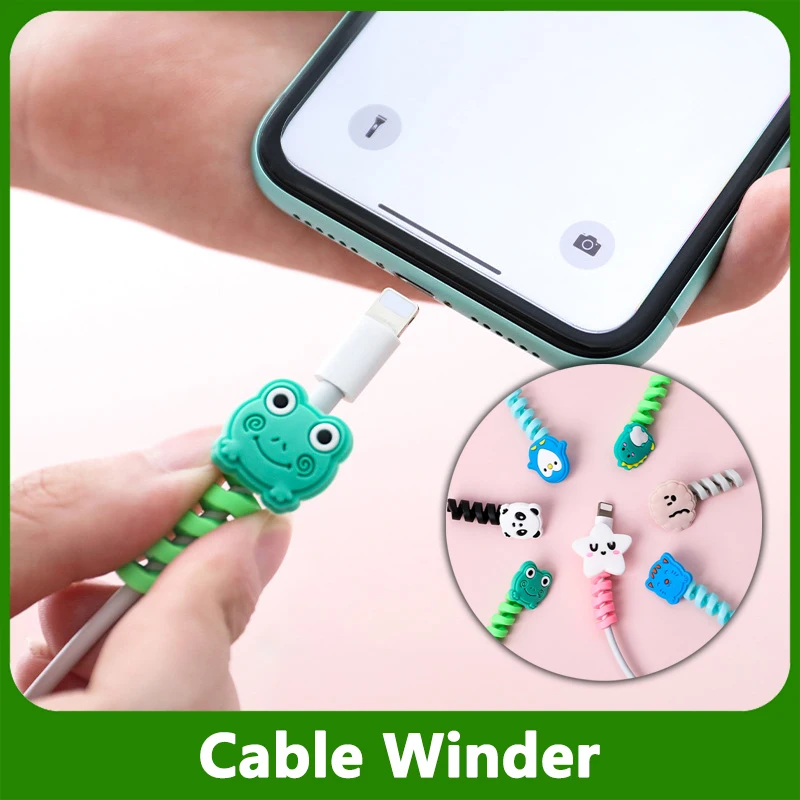 

Cute USB Charger Cable Protective Cover Soft Silicone Data Line Wire Cord Protector For Universal Smart Phones Data Cable Sleeve