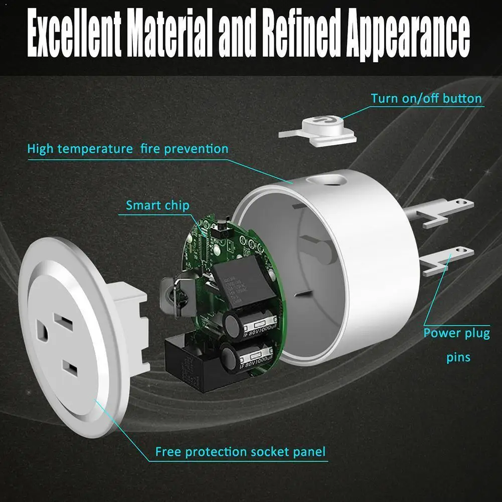 

Мини Wifi умная розетка Smart Life App стандартная универсальная вилка британское управление Google US APP Alexa U5Y6