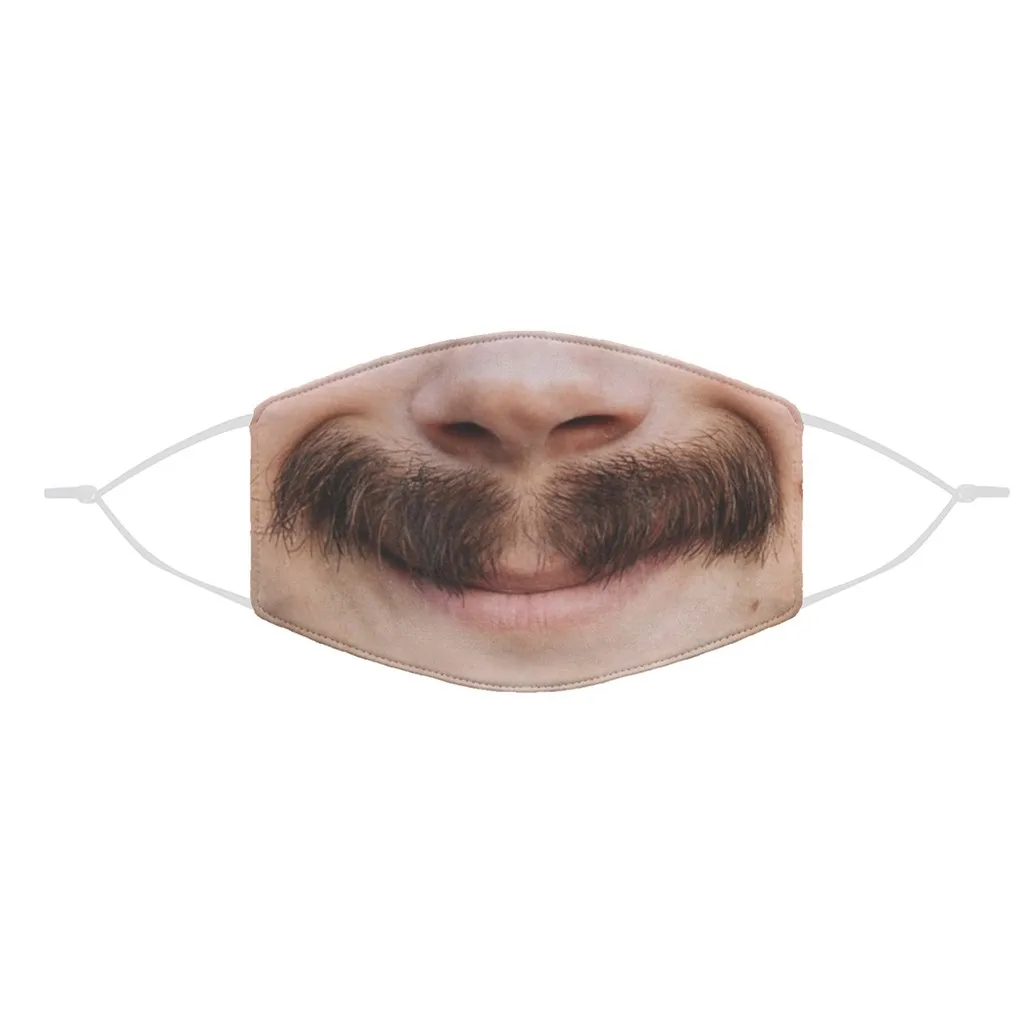 

Funny Print Cotton Breathable Face Mask Adult Reusable Washable 3d Printed Adjustable Mouth Mask Windproof Mascarilla