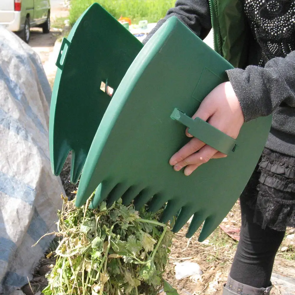 

2 шт. инструмент для чистки, многофункциональный мусорный наружный садовый коллектор, легкий захват листьев, портативный мусор для лужайки, ...