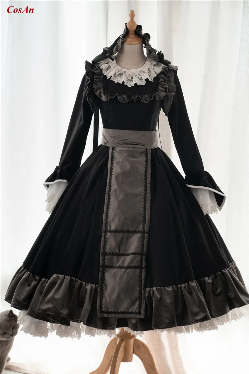 

Хит продаж; Аниме «Sailor Moon Косплей Костюм в виде симпатичного черного шикарное платье в стиле «Лолита»; Женская одежда для ролевых игр изгото...