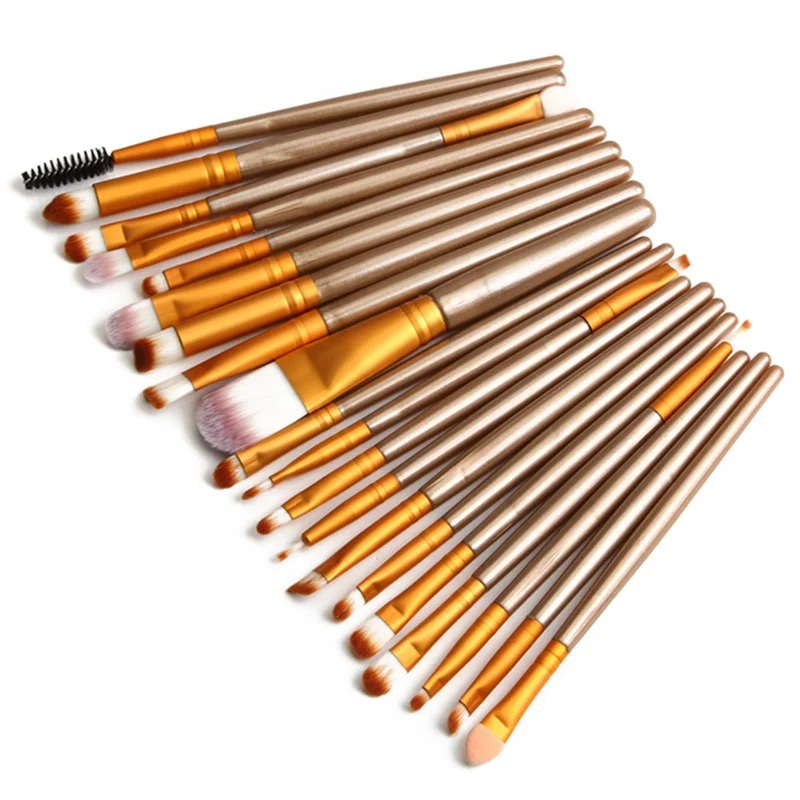 

Hot 20 Pcs Makeup Brush Set Eye Shadow Foundation Powder Eyeliner Eyelash Lip Make Up Brush Cosmetic Beauty Tool Kit